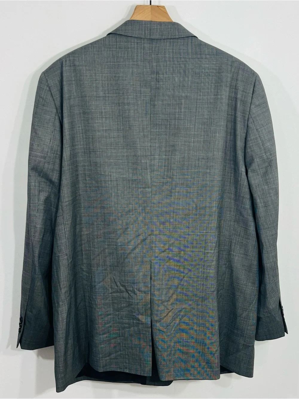 Vintage Petrocelli Men's Wool Stretch Blazer Jacket Gray 54L 56L 3XL 4XL